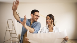 Couple renovating their home